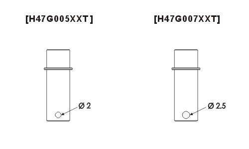 H47G007XXT 470L M2.5 One-way Bearing Shaft