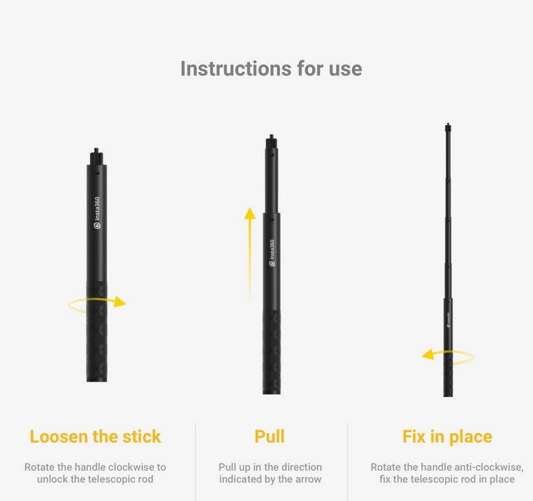 Insta360 One X - Osynlig Selfie Stick