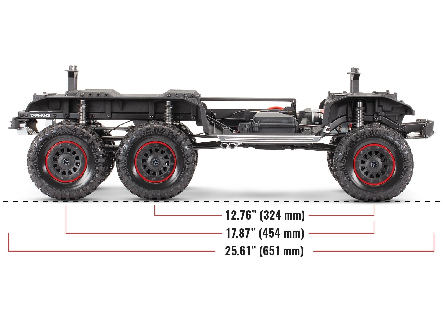 Traxxas TRX-6 Mercedes G63 AMG 6x6 RTR Vit