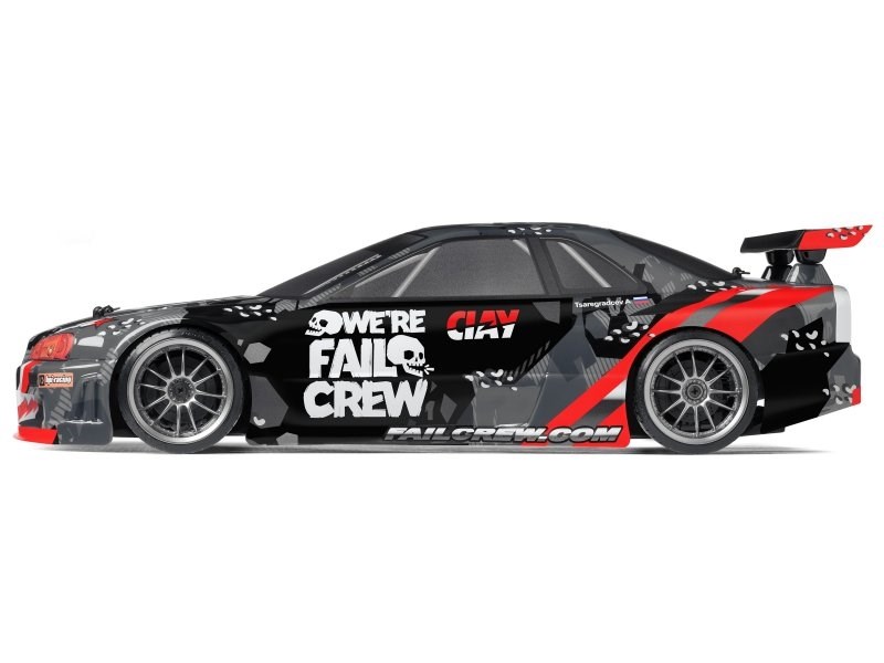 HPI E10 Drift Fail Crew Nissan Skyline - Komplett