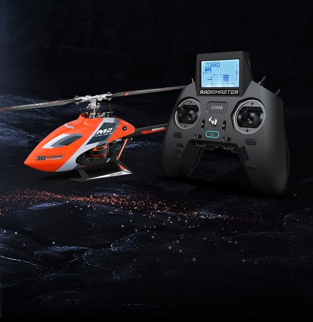 OMP Hobby M2 Evo Helikopter - Gul :: Komplett