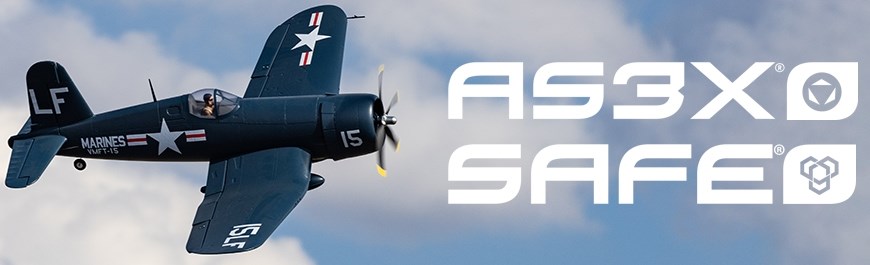 E-Flite F4U-4 Corsair 1.2m BNF Basic AS3X & SA