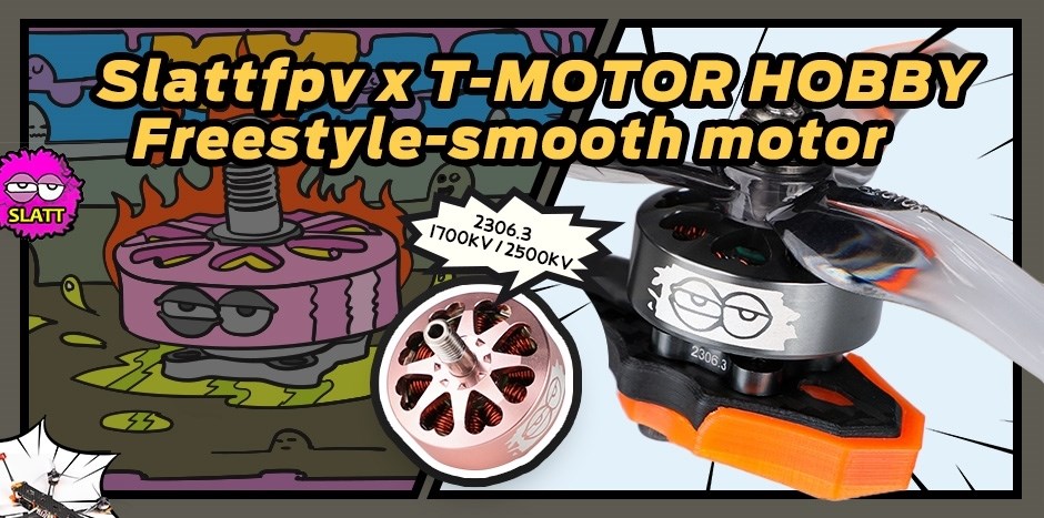 T-Motor 2306.3 1700KV Slattfpv Motor Pink