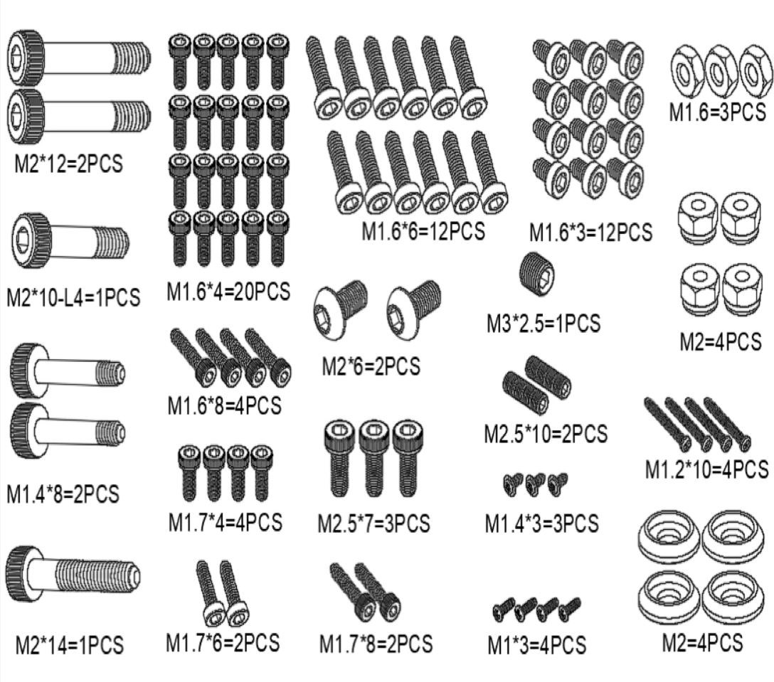 OSHM2330 Screw Kit Set Evo