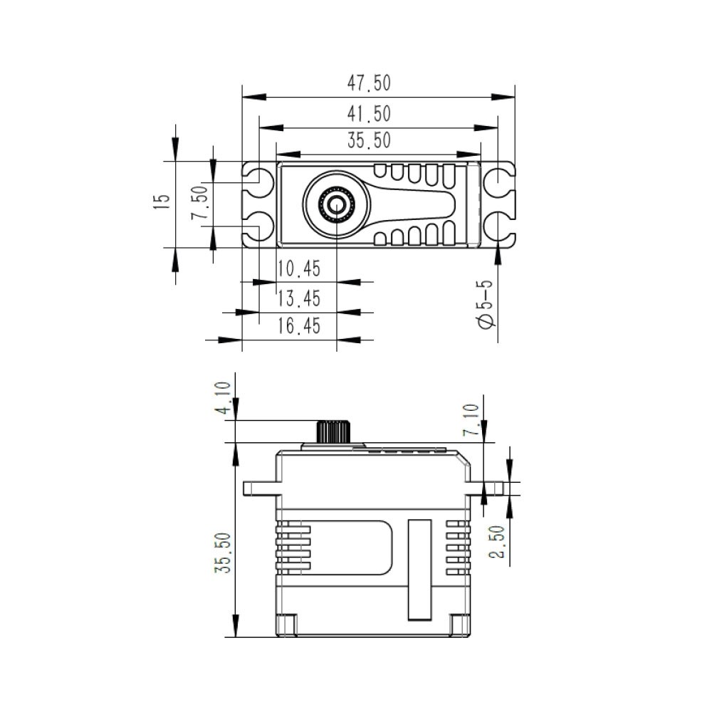 KST X15-1809 Mini Digital Steel Gear Servo 24kg