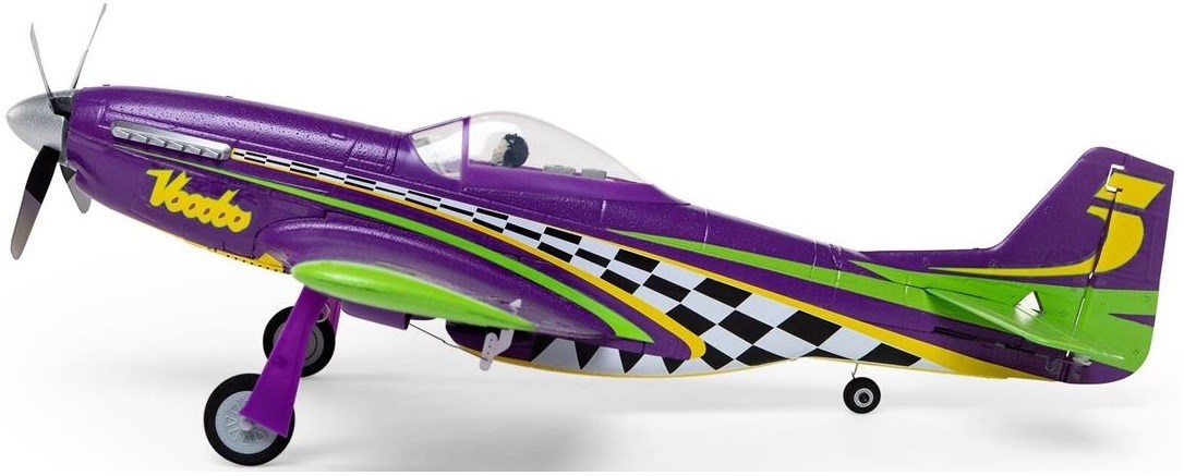 E-Flite UMX P-51 Voodoo 493mm BNF m/AS3X & SAF