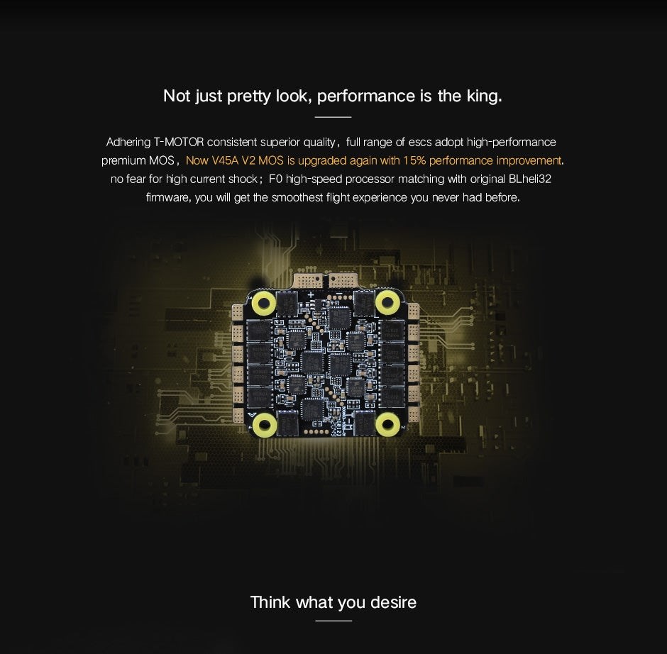 T-Motor Velox V45A V2 3-6S 32Bit 4x45A ESC