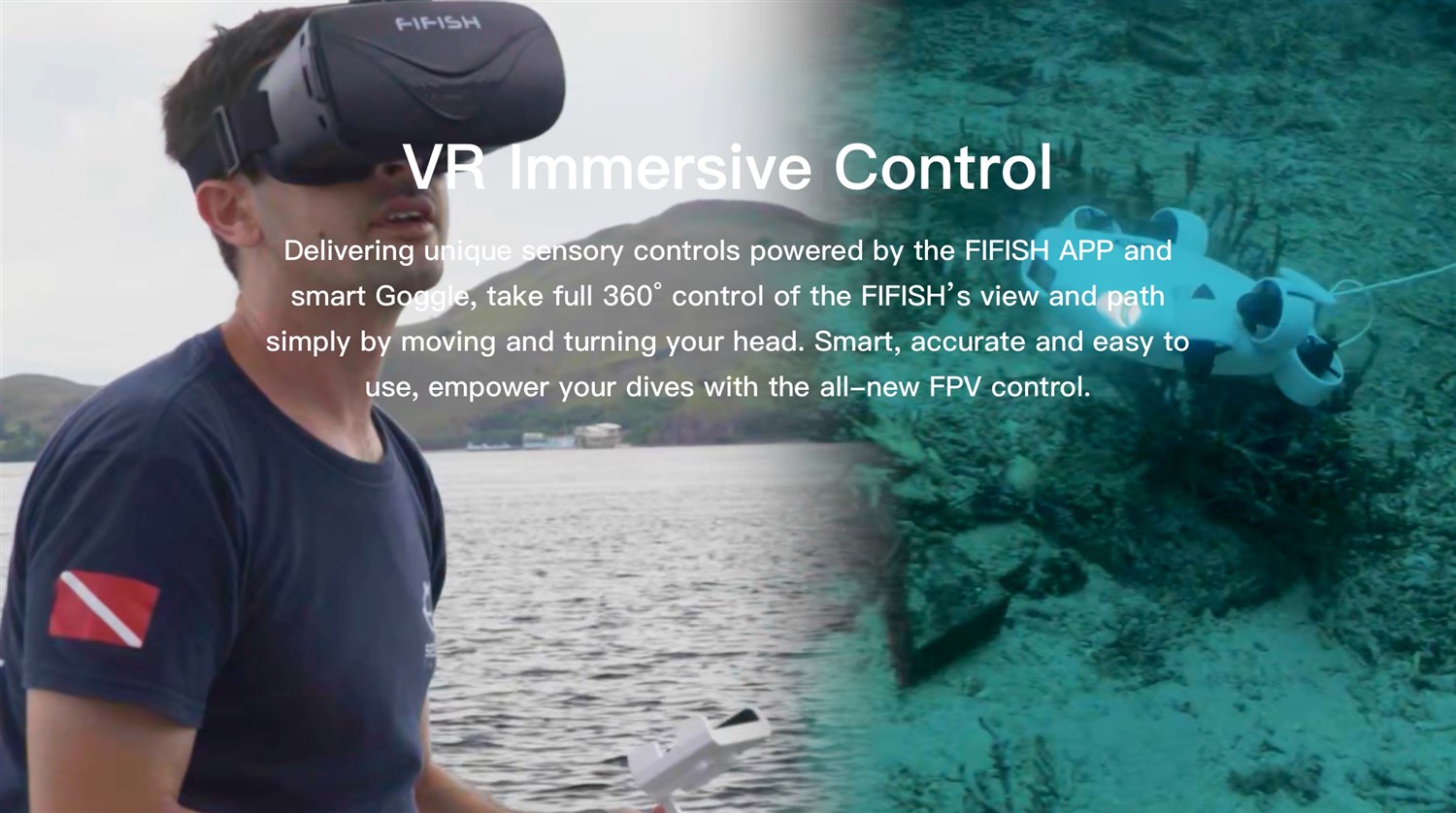 FIFISH V-EVO 100m - Undervattensdrnare/ROV