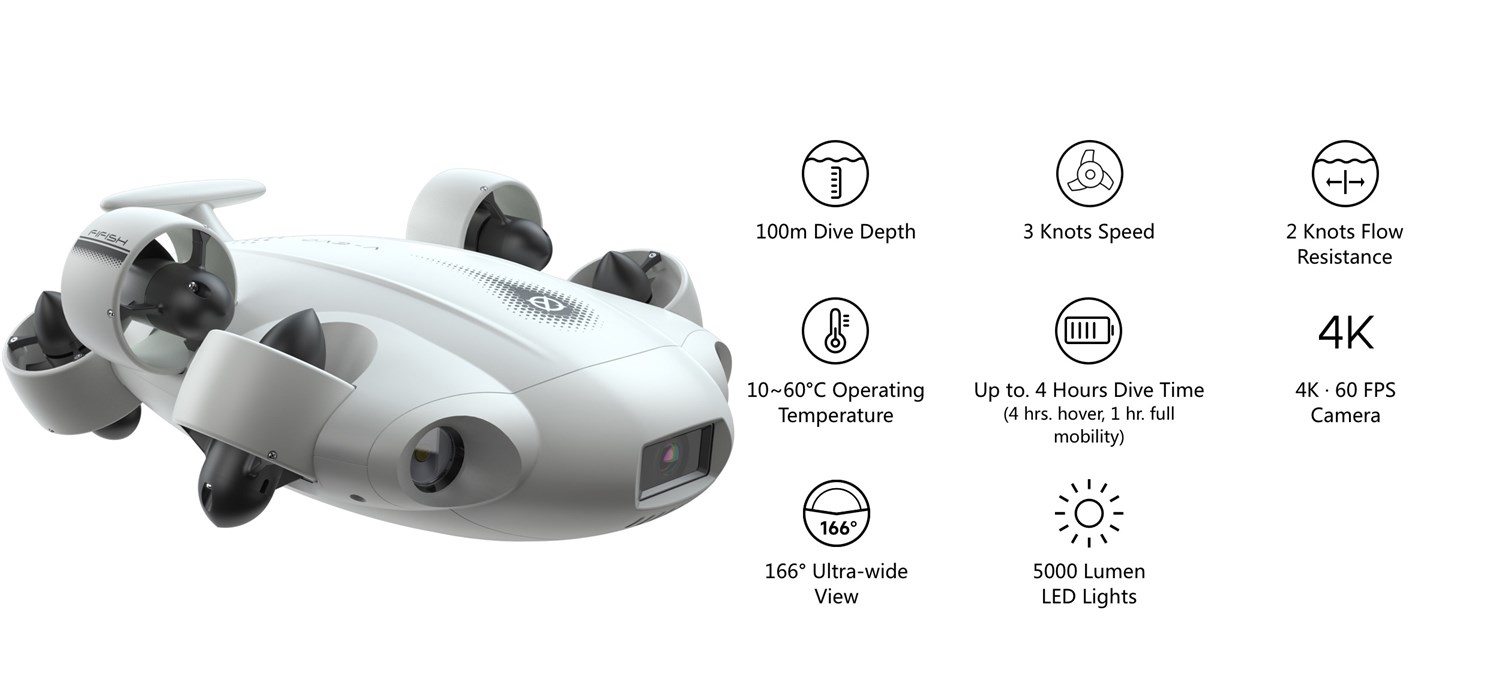 FIFISH V-EVO 100m - Undervattensdrnare/ROV