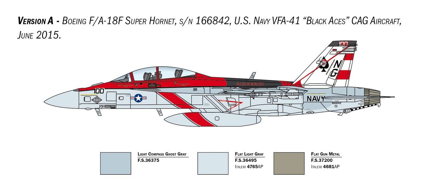 ITALERI 1:48 - F/A-18F Super Hornet US Navy