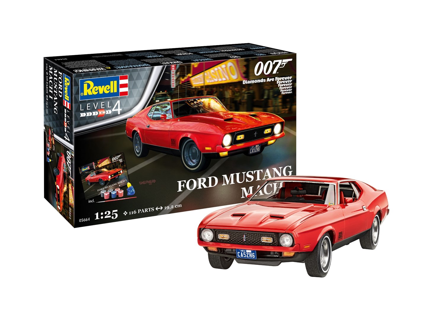 Revell 1:24 - Ford Mustang Mach 1 Bond - Komplett