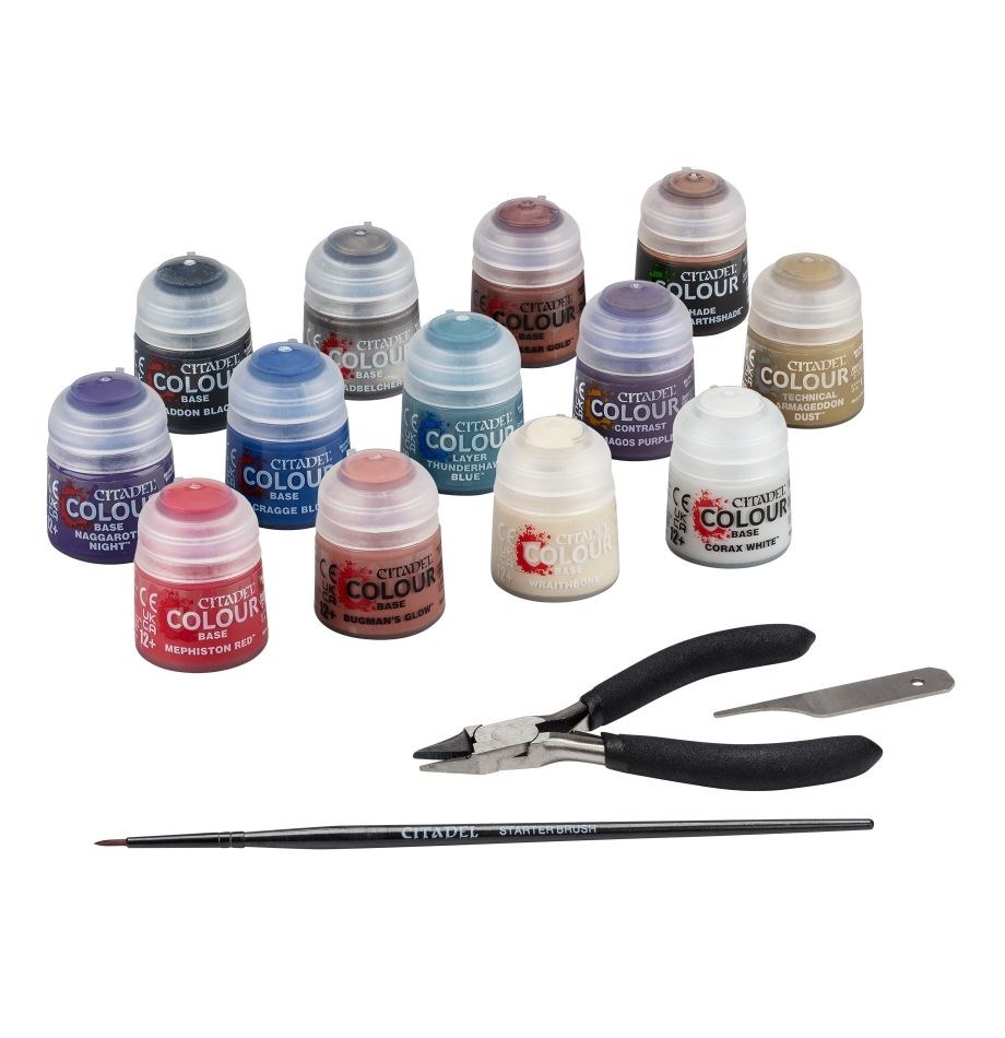 Warhammer 40K Paint + Tools Set