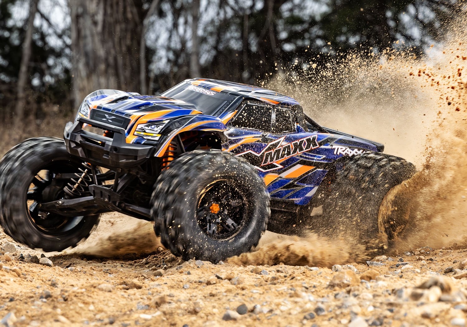 Traxxas X-Maxx 8S Blte Borstls 4WD TSM Orange