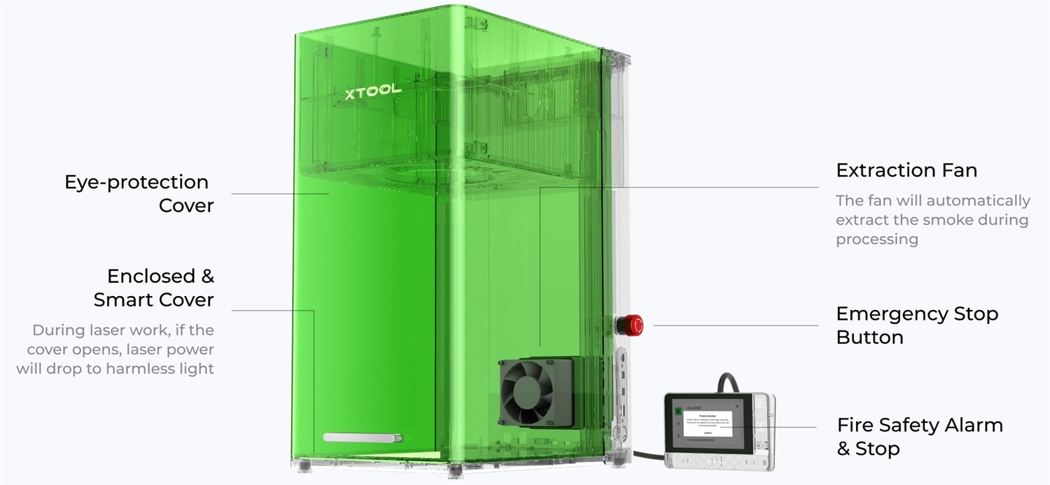 xTool F1 Ultra - Fiber- och diodlasrar