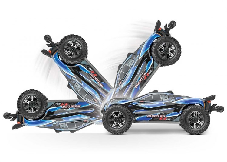 Traxxas Rustler 4x4 VXL RTR TQI TSM HD Bl