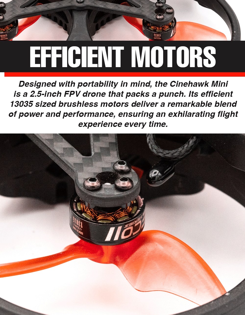 EMAX Cinehawk Mini O3 2.5 tum 4S FPV BNF ELRS