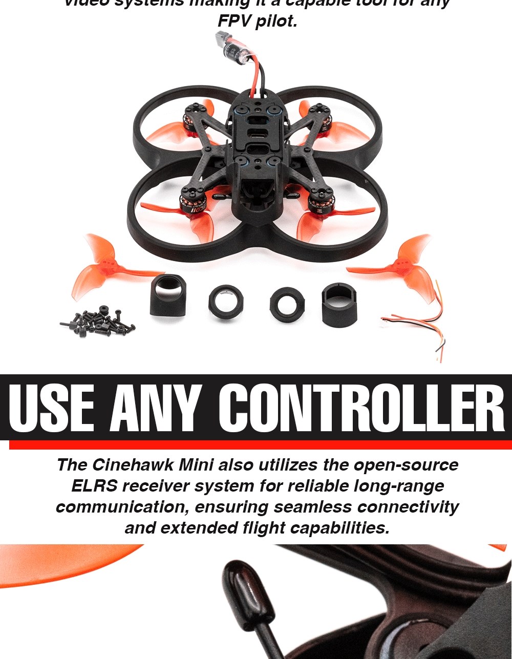 EMAX Cinehawk Mini O3 2.5 tum 4S FPV BNF ELRS