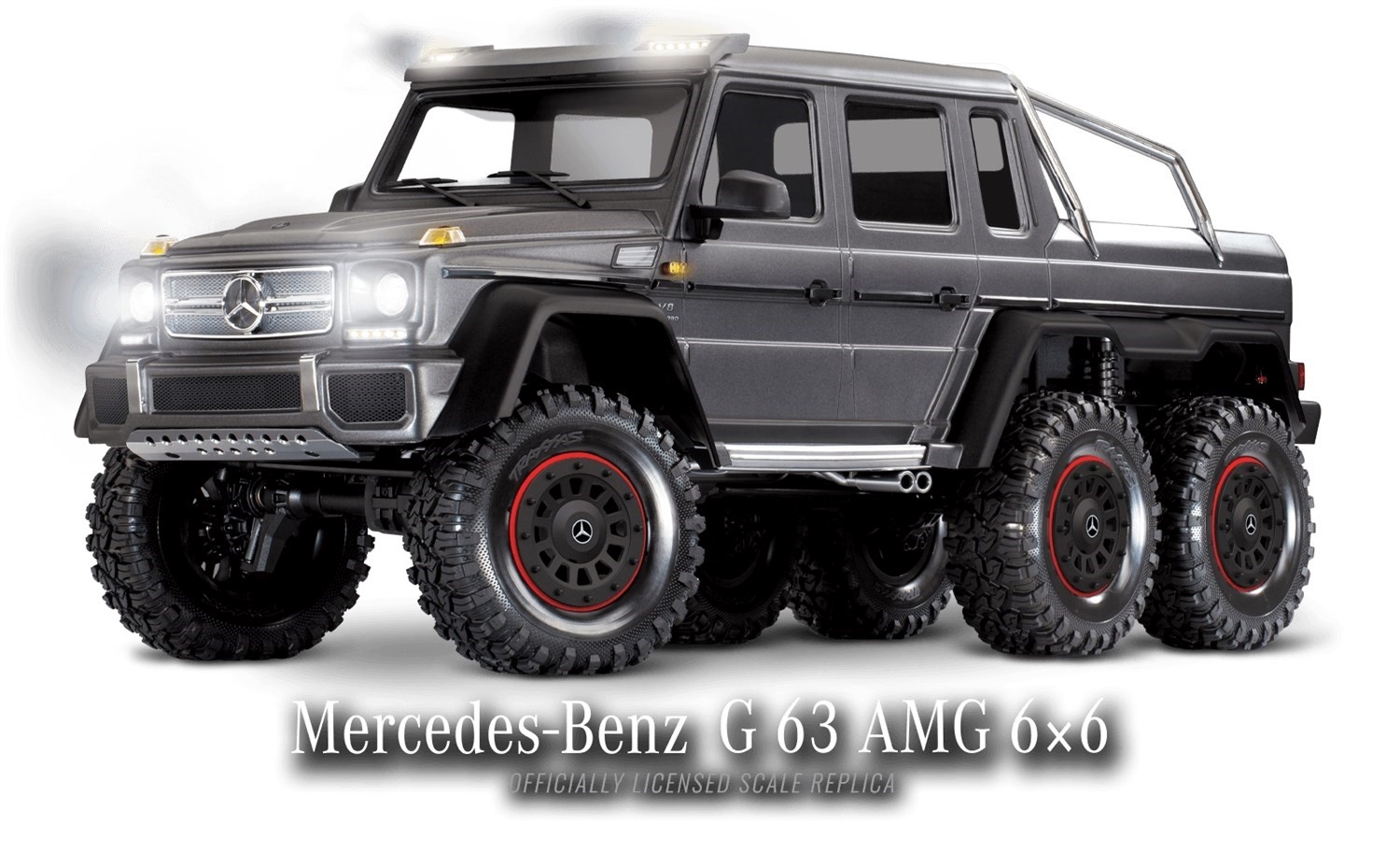Traxxas TRX-6 Mercedes G63 AMG 6x6 Clipless Silver