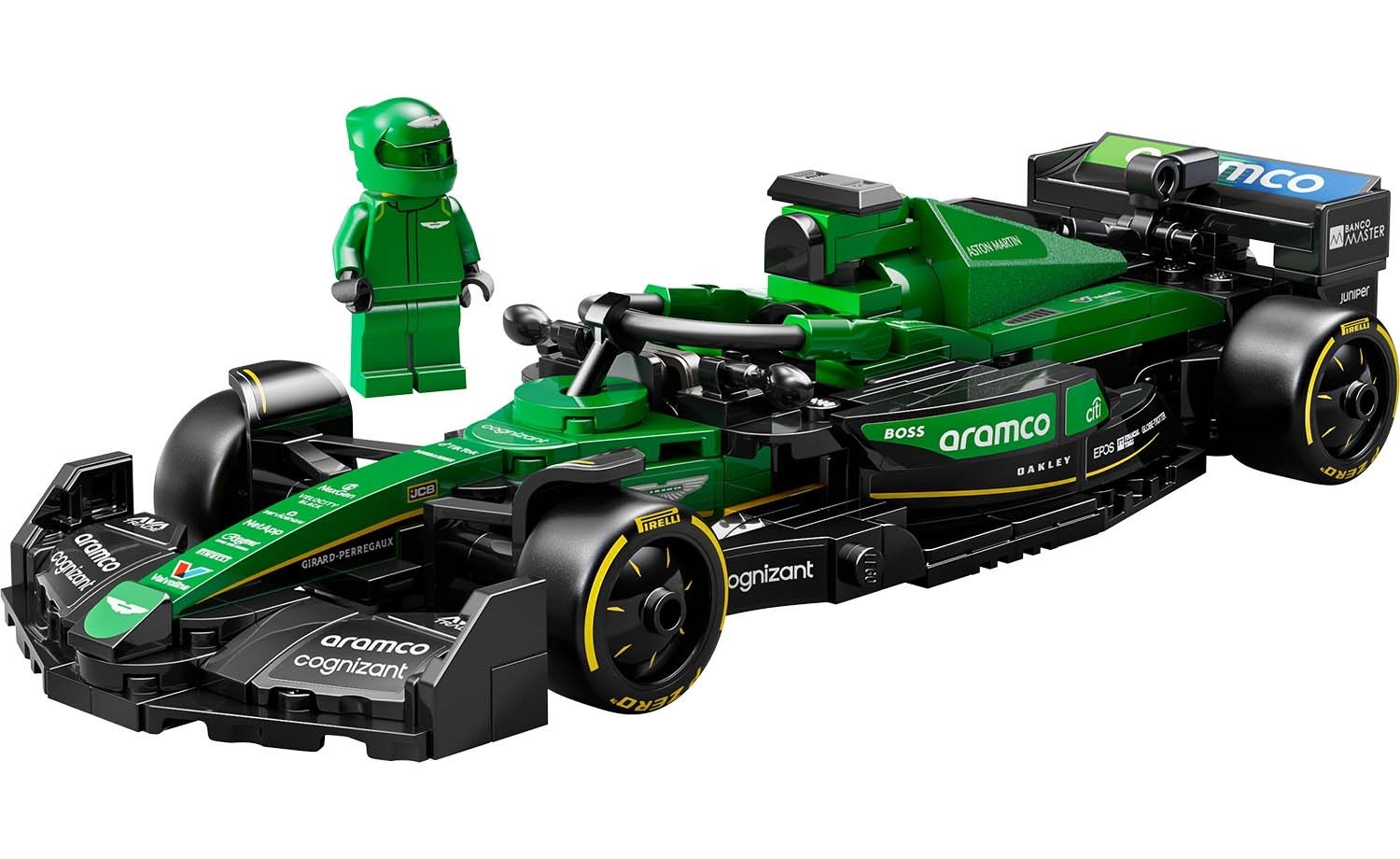 LEGO Aston Martin Aramco F1 AMR24 racerbil