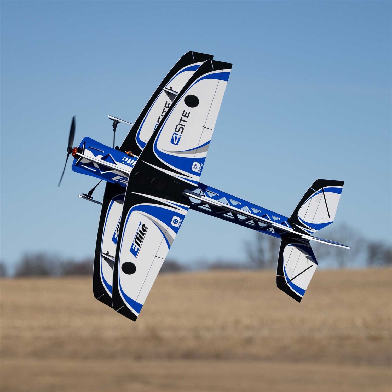 E-Flite 4-platsers 3D FF inomhus BNF med AS3X+ och