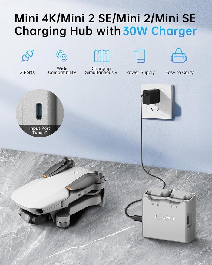 LKTOP Two-Way Charging Hub for Mini 2/ 4K