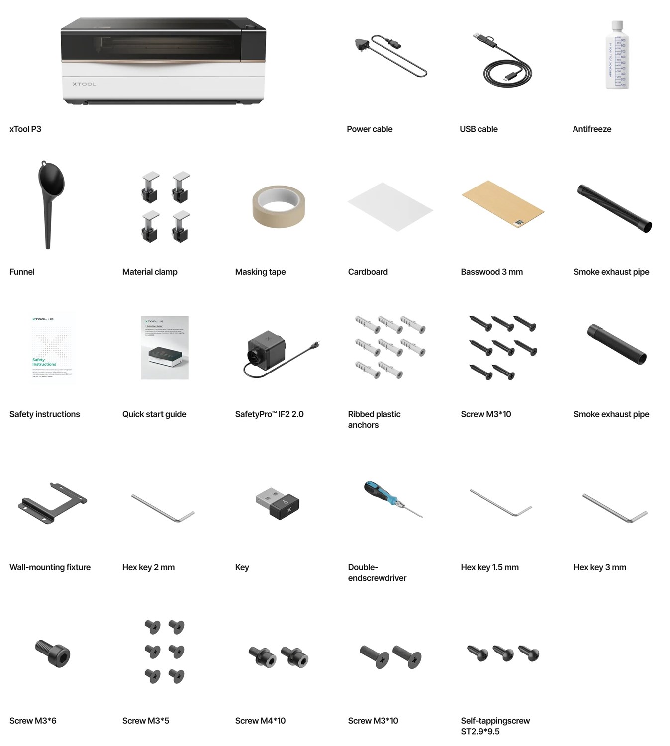 xTool P3 - CO2-laser - Allt-i-ett-paket