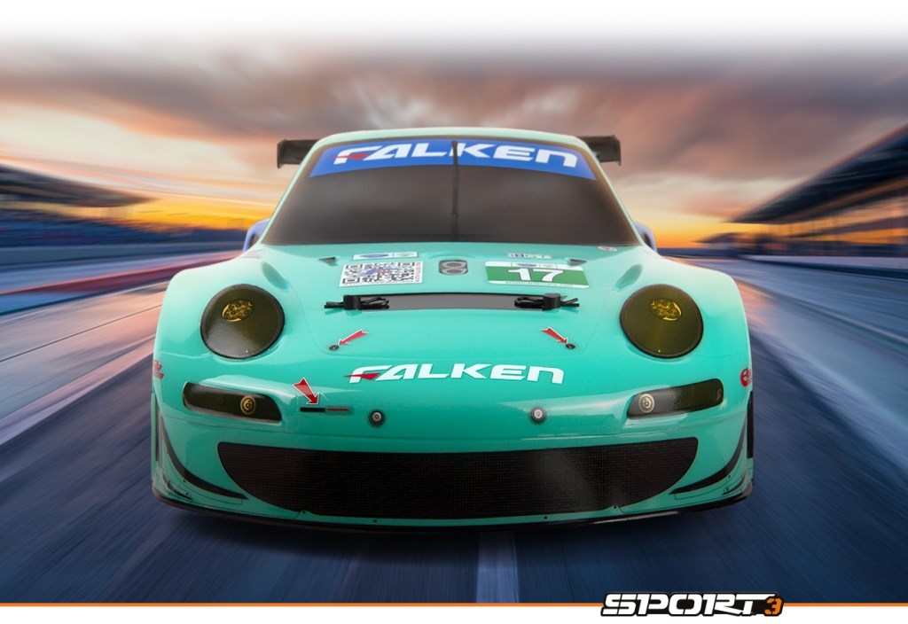 HPI RS4 Sport 3 Porsche Falken 911 GT3 - Komplett