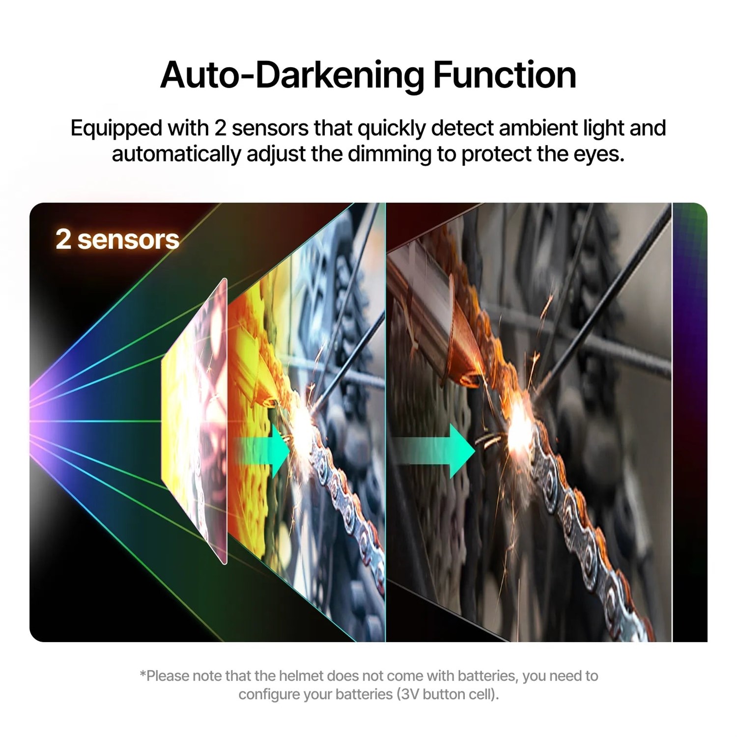 xTool 1080nm automatiskt mrknande lasersvetshjlm
