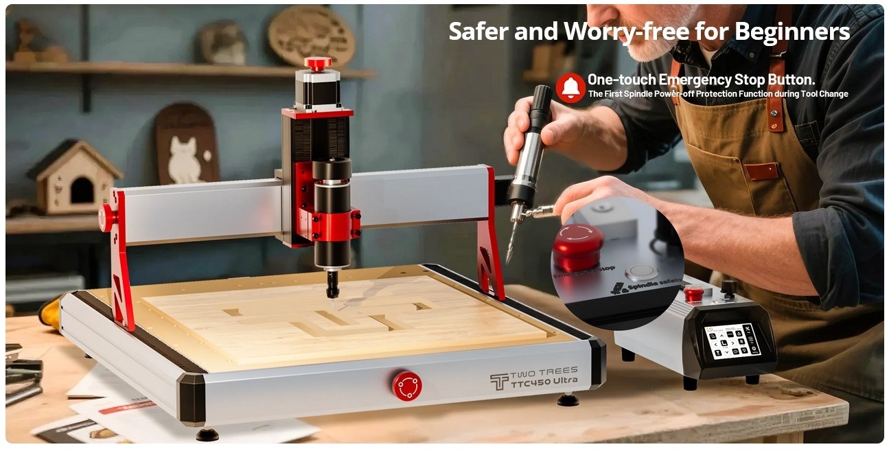 TwoTrees TTC450 Ultra CNC Router Machine