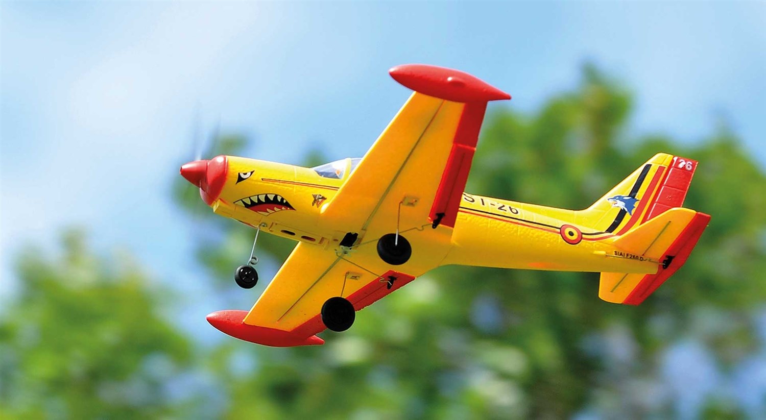 Top RC Hobby Mini SF260 450mm Gyro RTF - Gul