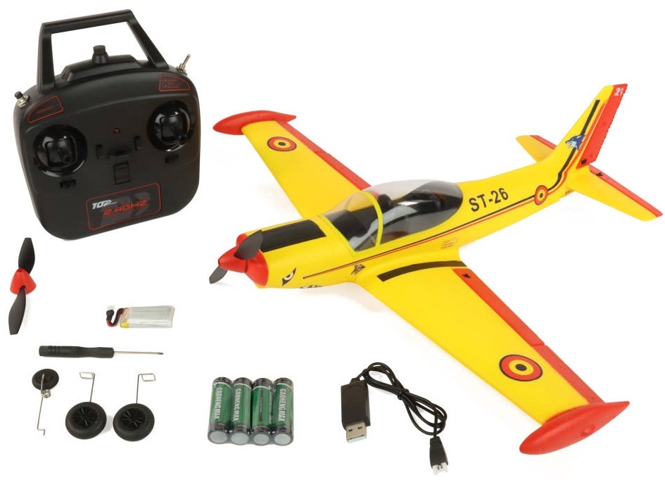 Top RC Hobby Mini SF260 450mm Gyro RTF - Gul