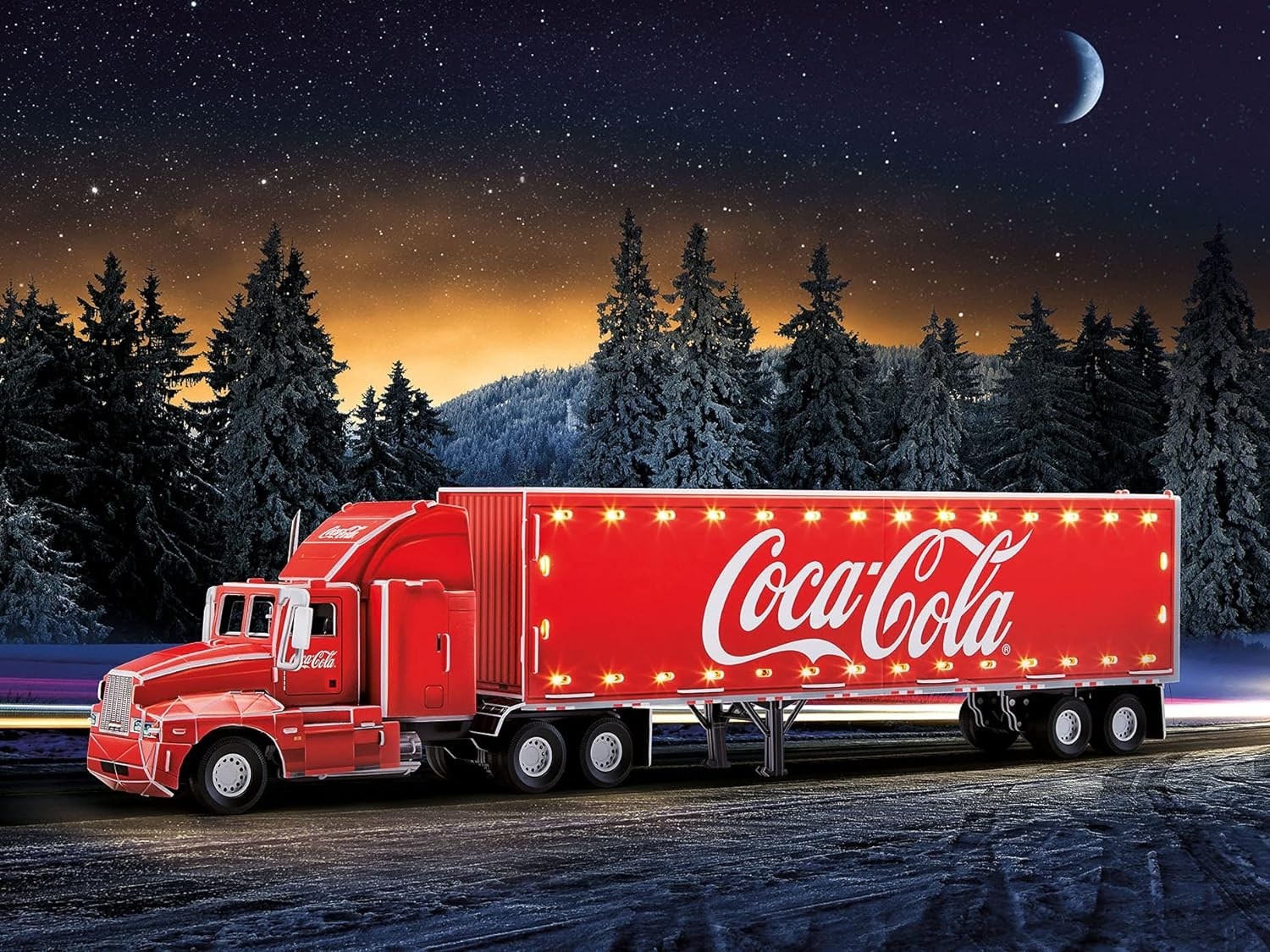 Revell 3D Puzzle - Coca Cola Truck Led Edition