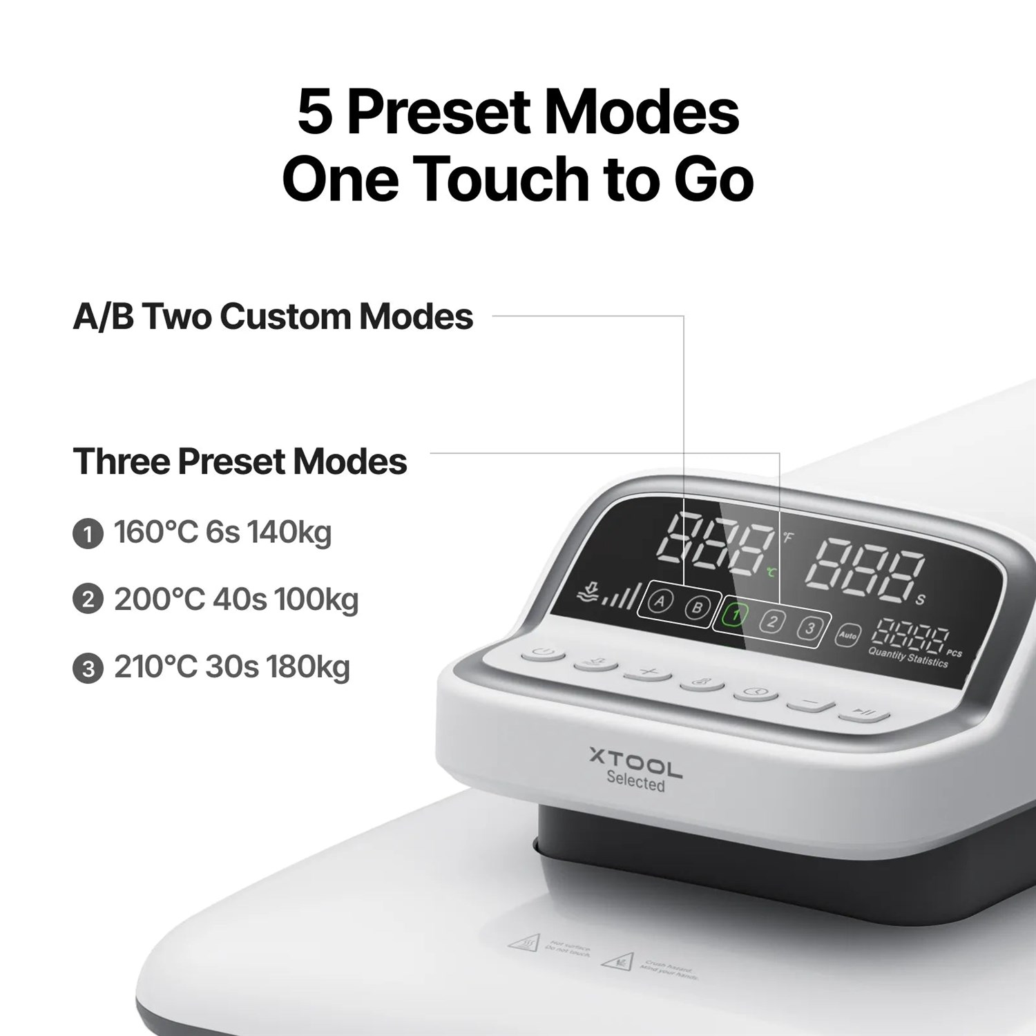 xTool Vald HP2 automatisk vrmepress