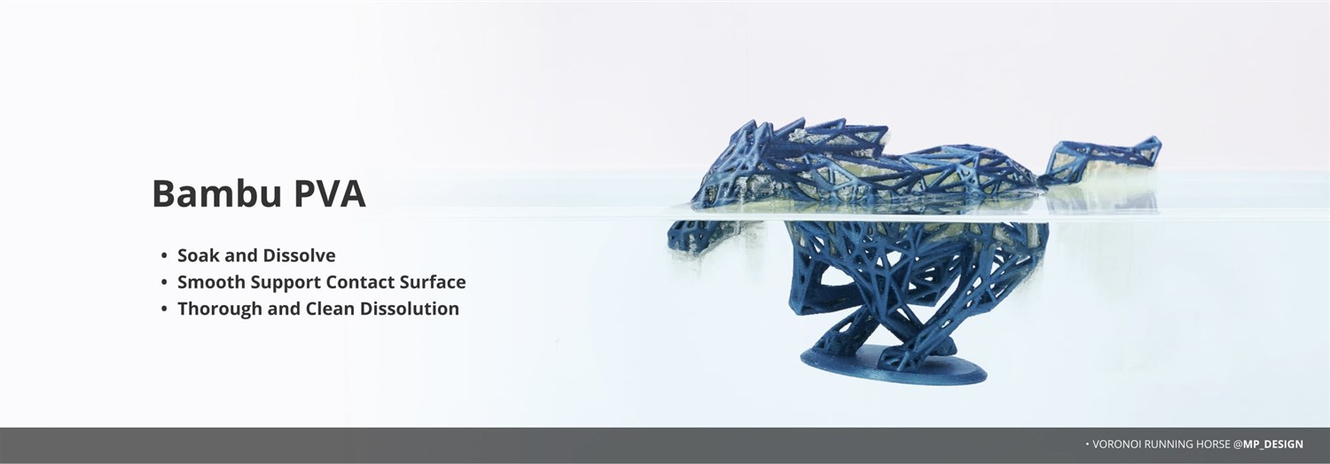 Bambu Lab PVA 0.5 kg - Genomskinlig