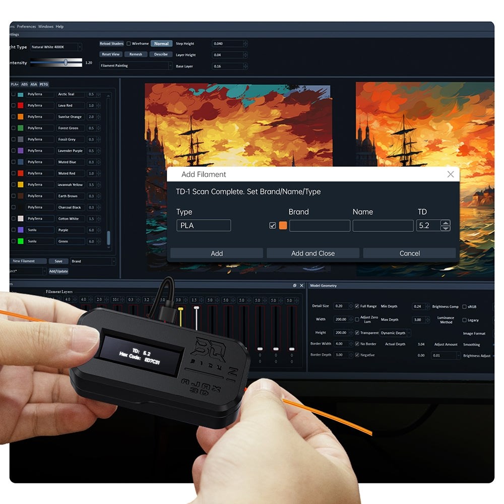 BIQU Ajax TD1S F�rg- och TD-sensor