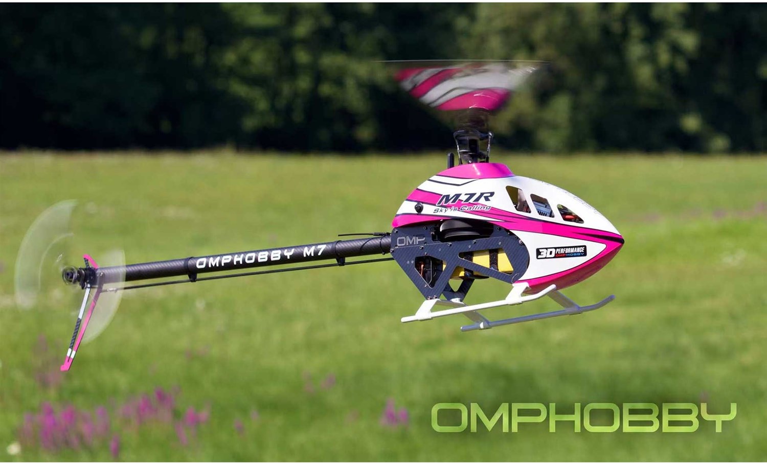OMP Hobby M7R KIT Helikopter m/blader - Pink
