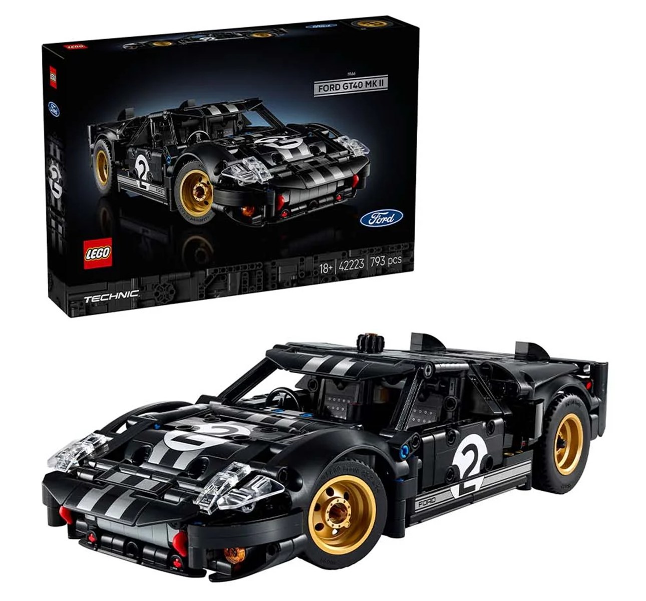 LEGO Technic 1966 Ford GT40 MKII Racerbil