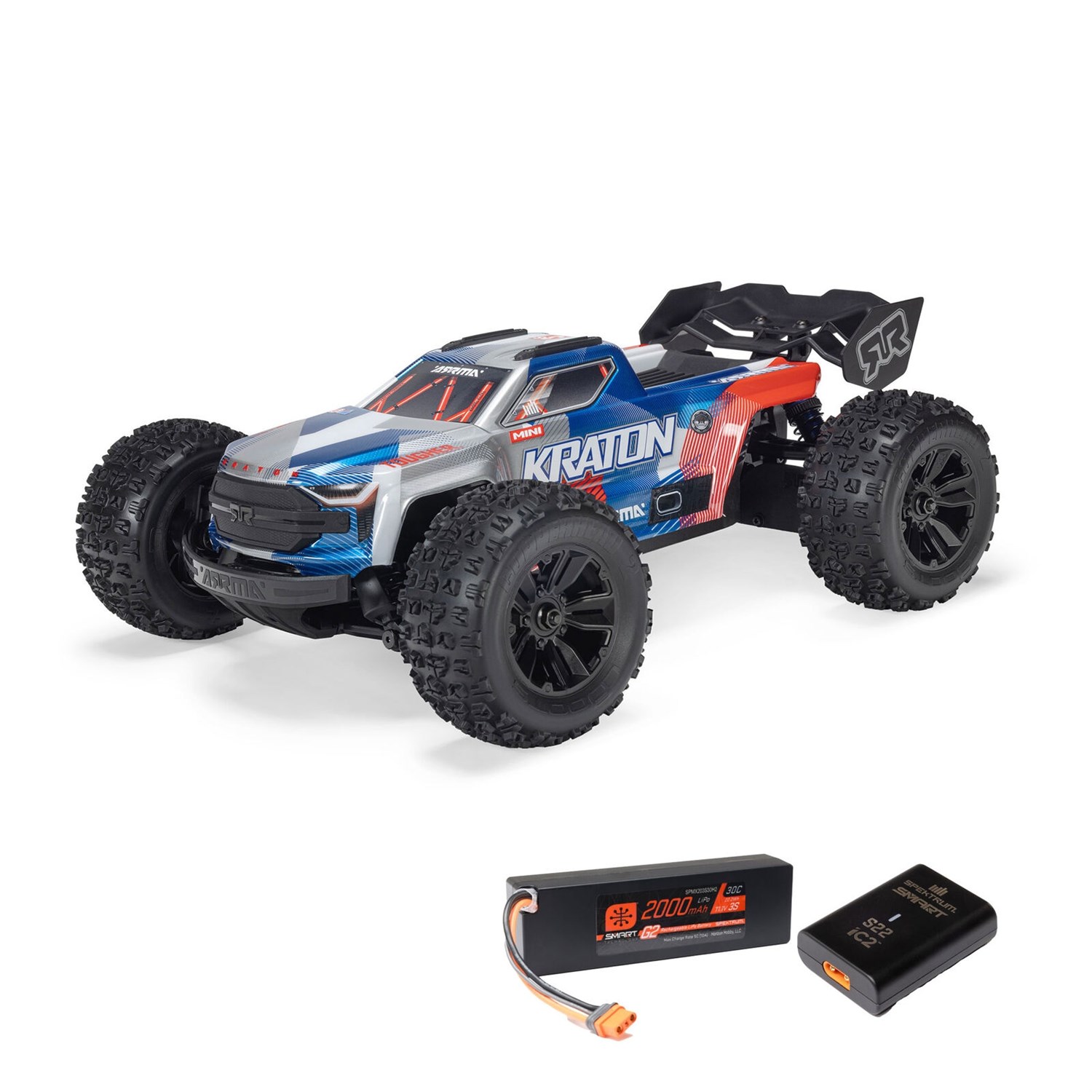 ARRMA Mini Kraton 3S Bl� 1/16 Komplett
