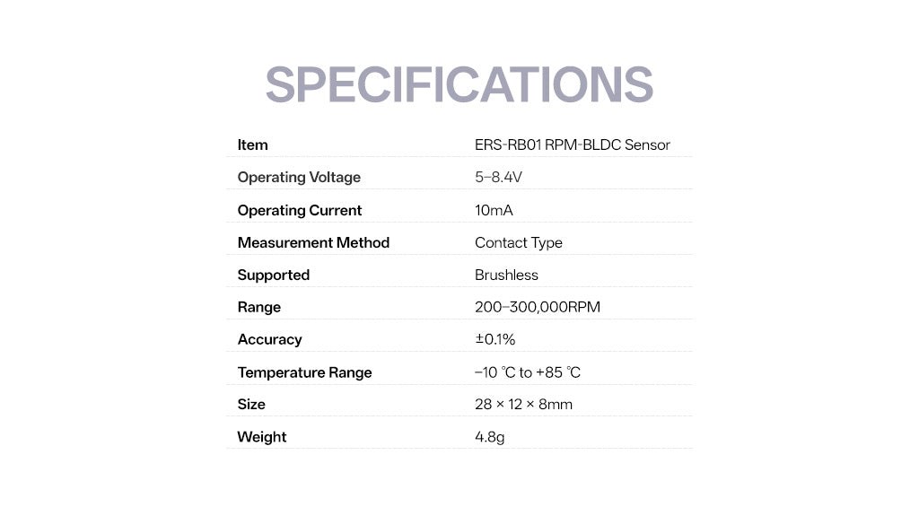 Radiomaster ERS RB01 - Brushless Tachometer ELRS