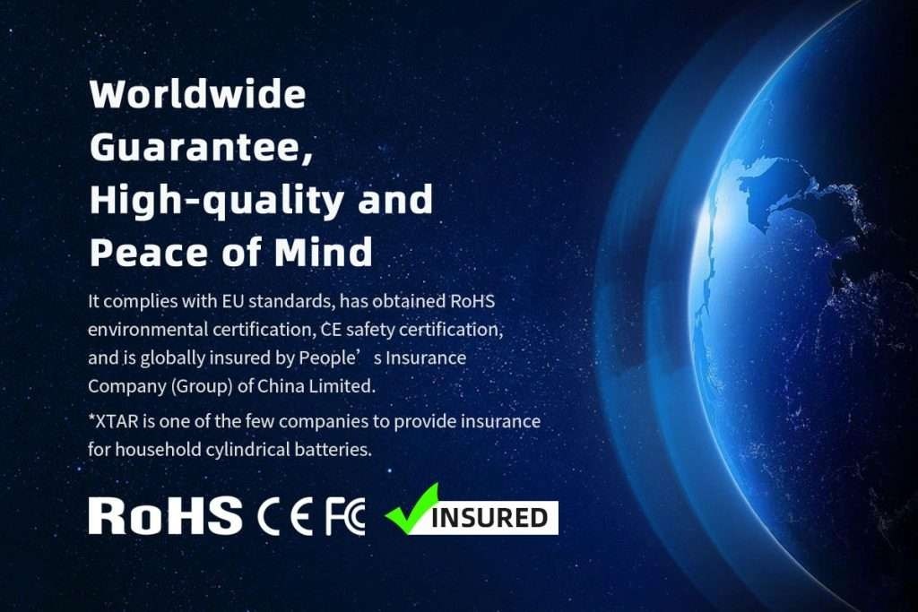 Xtar AA 1.5V 4150mWh Batterier 4 st