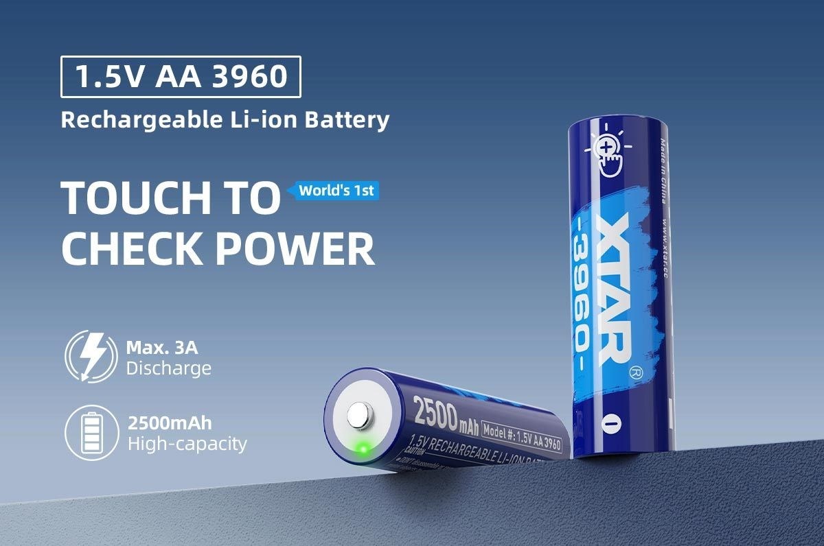 Xtar AA 1.5V 3960mWh Batterier 4 st