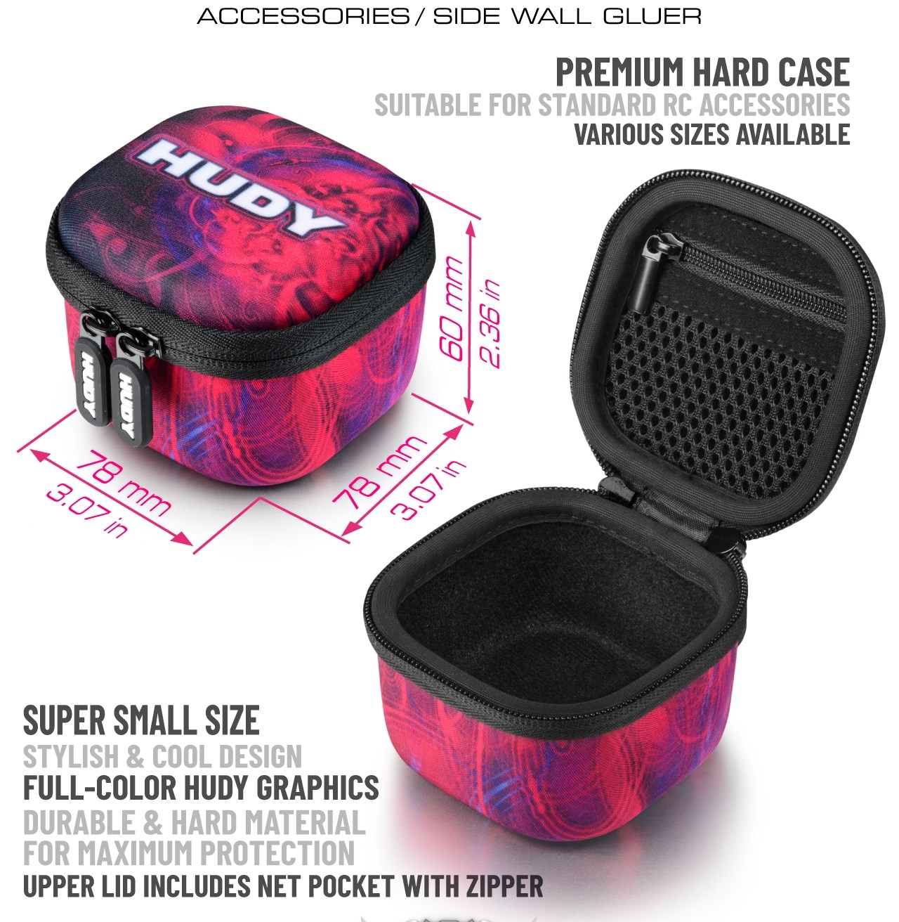 HUDY H�rt fodral - 78x78x60mm