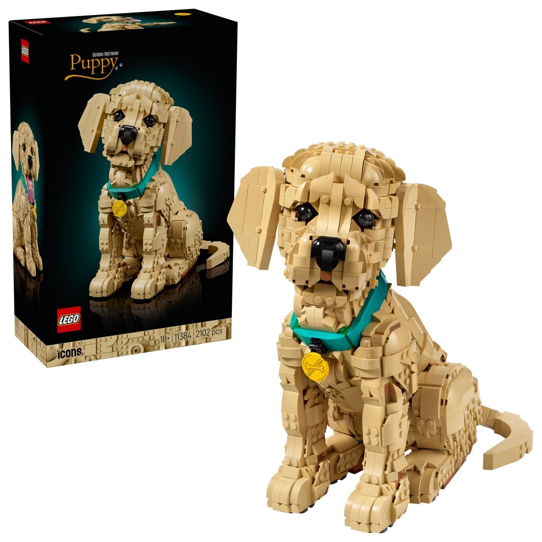 LEGO Ikoner Golden Retriever Valp
