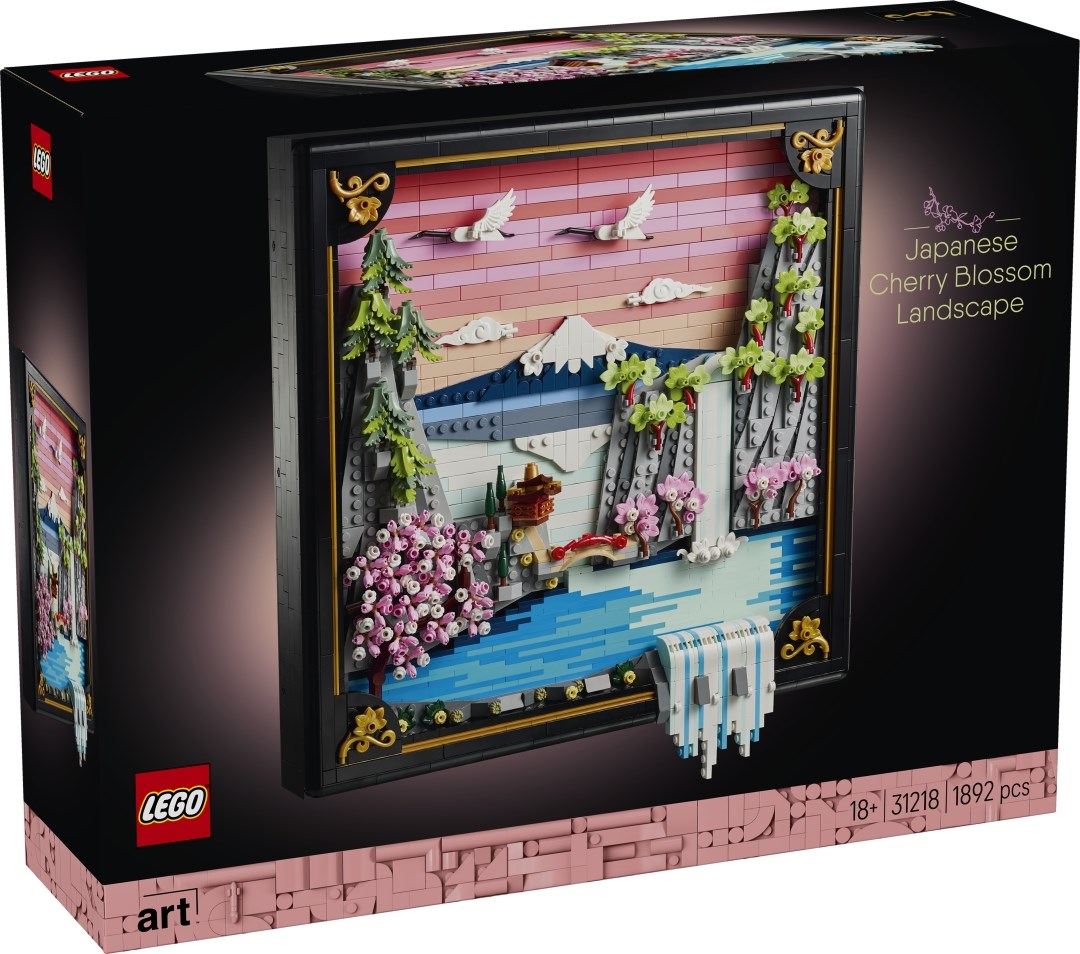 LEGO Konstlandskap med japanska k�rsb�rstr�d