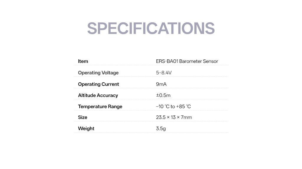 Radiomaster ERS-BA01 - Barometrisk h�jdm�tning ELR
