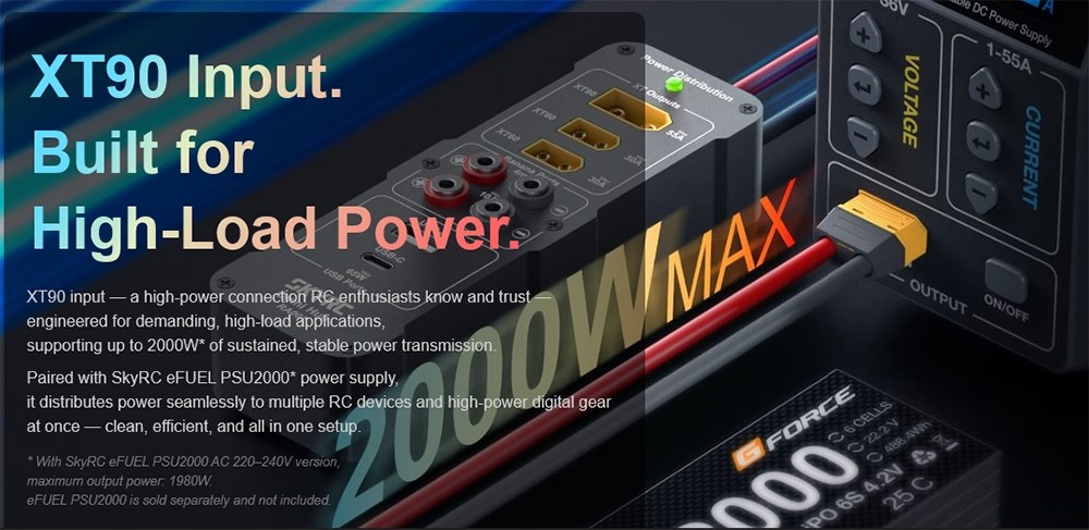 SkyRC Omni-Hub XT90 Power Distribution Hub