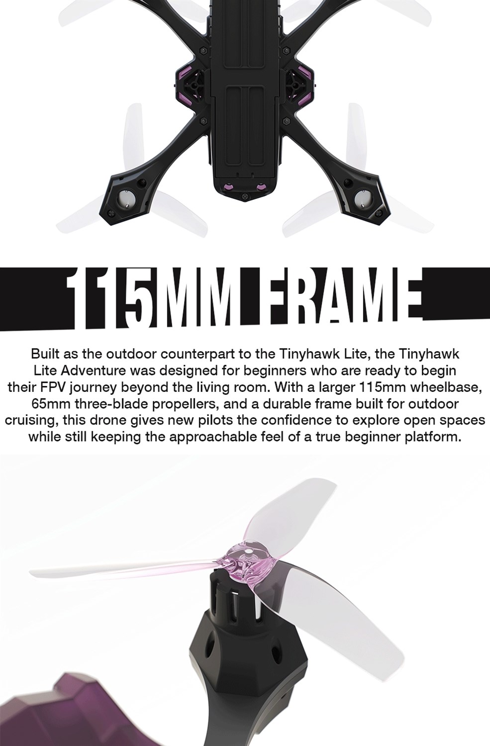 EMAX Tinyhawk Lite Adventure BNF Analog ELRS
