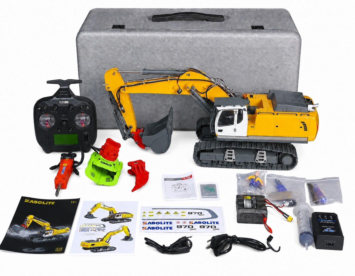 HuiNa Gr�vmaskin Kabolite K962-100S Gul RTR