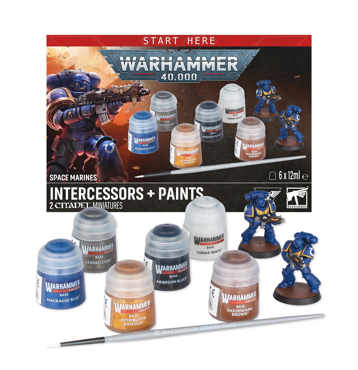 Warhammer 40K Space Marines + Paints