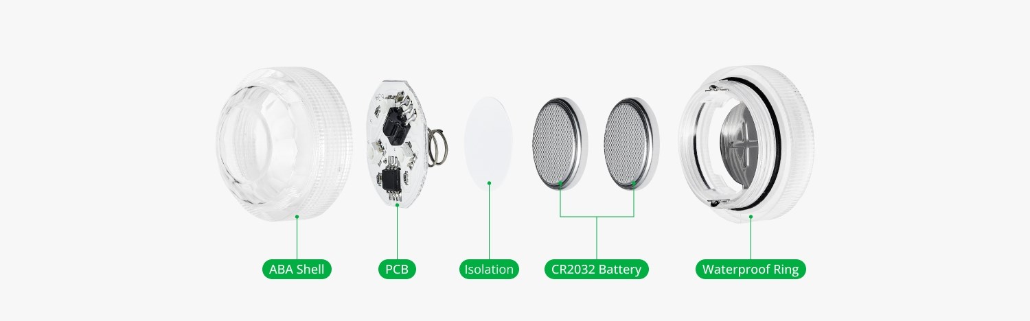 Mini Waterproof RGB LED Lights - 6 pcs